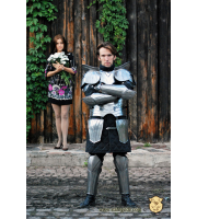 Armour Suit Archangel: Knight Cuirass + Pauldrons with Neck Guard + Arm Braces + Greaves+ Gorget 